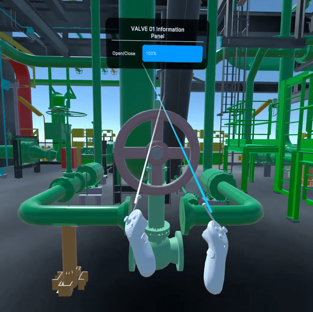 SiteSentry XR immersive walkthrough of an LNG facility for training and safety preparation